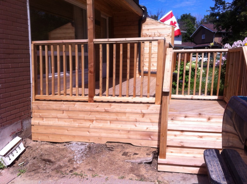 Cedar porch