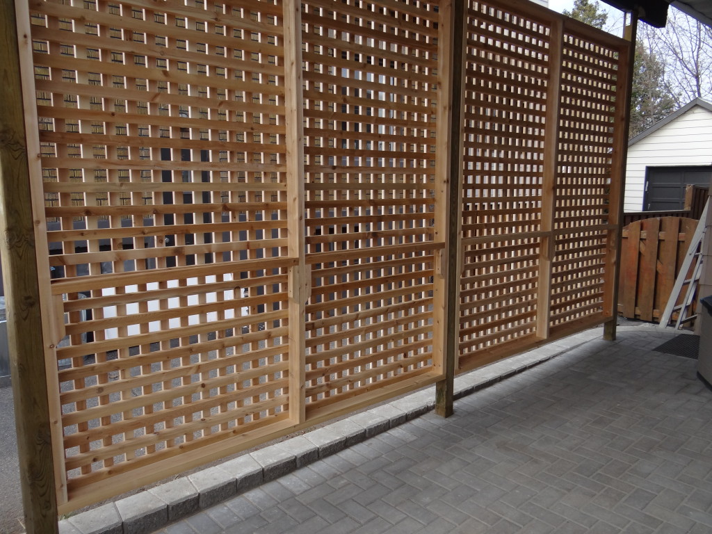 Custom  cedar privacy screen