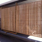 Custom cedar privacy screen