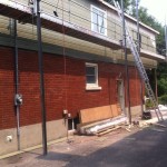 Siding on 2nd storey addition