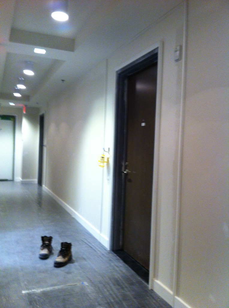 Condo Hallway trim