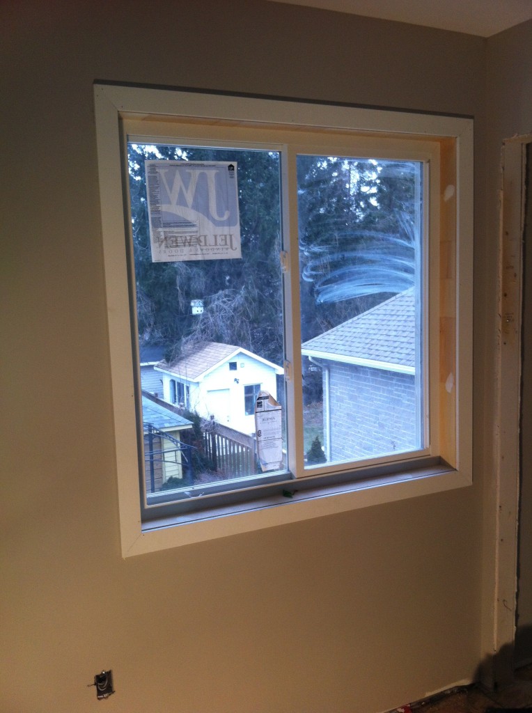 New construction window casing
