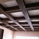 Oak coffered ceiling