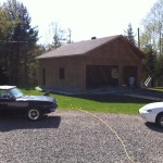 32x28 Garage frame and roof