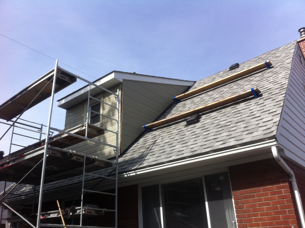 New roof and Siding on dormer