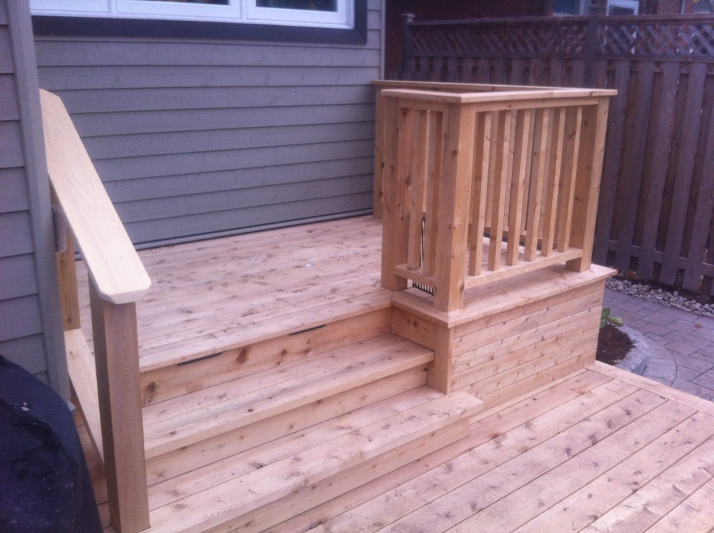 Cedar deck